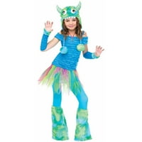 Синьо Beasty Girls's Child Halloween костюм