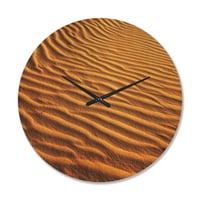 Дизайнарт 'Красиви Пясъчни Пустинни Дюни Пейзаж' Модерен Дървен Стенен Часовник