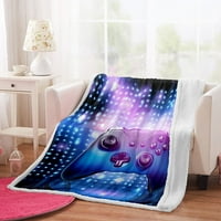 Легло одеяло Gamepad Patterndecor хвърляне на одеяло леко уютно плюшено одеяло за спалня хол диван диван - абстрактен модел Gamepad