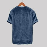Ризи солидни торбисти цветни върхове от мъжката блуза памук t късо ръкав ретро мъжки блуза
