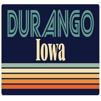 Durango Iowa Vinyl Decal Sticker Retro дизайн