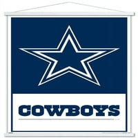 Dallas Cowboys- Logo Stall Poster с магнитна рамка, 22.375 34