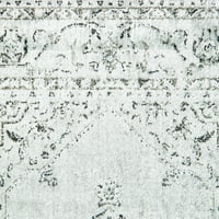 Обединени тъкачи Бедивере Лионел ориенталски Сребърен тъкани вискоза област килим или бегач