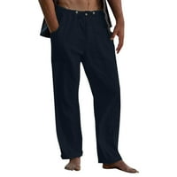 Sngxgn метеорологични винтидж панталони за мъже мъжки кльощави джобни комфорта Stretch Chino Pant тъмно син 3xl