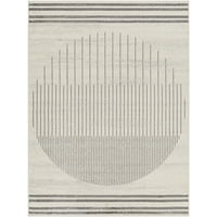 Артистични тъкачи Флоранска геометрична площ килим, Светло сиво бяло, 7 '10 10'