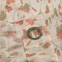 Текстилен памучен печат на Рути 72 завеса за душ, таупе