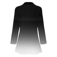 Strungten Fomen's Jacket Long Loweve Cardigan Collar с единични бутони Бизнес и свободно време отгоре
