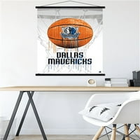Далас Маверикс-капково Баскетбол стена плакат с магнитна рамка, 22.375 34