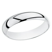 Мъжки стерлингов сребърен комфорт приспособяват сватбена лента пръстен