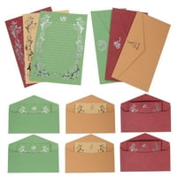 Bestonzon Комплекти от винтидж пликове Писане на хартия Писмо за канцеларски материали Комплект хартиени комплект за плик комплект