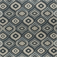 Съвременна площ килим геометрични Тийл, сив закрит разпръсна лесен за почистване