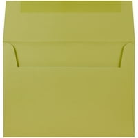 Хартия и плик пликове, 1 4, Chartreuse Green, на опаковка