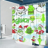 Коледна Grinch душ завеси за баня за баня декор за баня