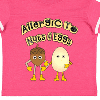 Мастически алергичен алергичен на ядки и яйца подарък за малко дете или тениска за момиче
