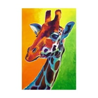 Изобразително изкуство 'жираф лято флирт' платно изкуство от Догарт