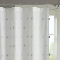 Домашна есенция Ашли завеса за душ, сиво, 72x72