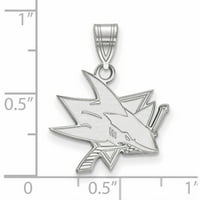 Логоарт НХЛ Сан Хосе Шаркс Стерлинг сребърен медальон