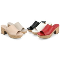 Колекция на пътешествия жени Astter Tru Comfort Foam Slip on Platform Open Toe Sandals