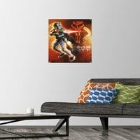 Star Wars: Saga - Boba Fett - Плакат за стена на черепа на Mythosaur с pushpins, 14.725 22.375