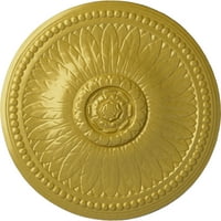 Екена мелница 1 8 од 3 4 П Бейли таван медальон, ръчно рисувано богато злато