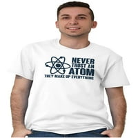Никога не се доверявайте на Atom Science Nerd Geek Men's Graphic Thish Tees Brisco Brands 2x