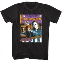 Хелоуин гръбначен гръбнак на ужаси Комикс Мъжки тениска