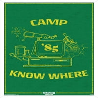 Netfli Stranger Things: Season - Camp Знайте къде стенен плакат, 22.375 34 рамки