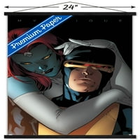 Marvel Comics - Mystique Cyclops - Плакат за стена отблизо с дървена магнитна рамка, 22.375 34