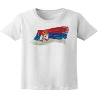Тениска на гръндж сръбски флаг мъже -Маг от Shutterstock, мъжки 3x-голям