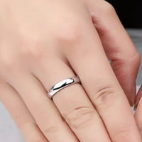 Biplut романтичен прост изискан тънка двойка аксесоар за годежни пръстени на пръстен