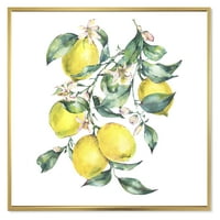 Дизайнарт 'клон от листа и жълти лимони'