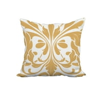 Златен геометричен печат декоративна Полиестерна възглавница с ленена текстура