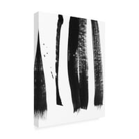 Търговска марка изобразително изкуство 'черно върху Бяло 3' платно изкуство от ирис Ленхард