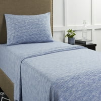 Комплект за легло за възрастни в Джърси, двойно двойно, синьо Разстояние