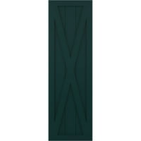 Екена Милуърк 18 в 43 х Фит ПВЦ единична х-бордови ролетни ролетни щори, термично зелени