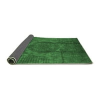 Ahgly Company Indoor Square Persian Emerald Green Bohemian Area Rugs, 4 'квадрат