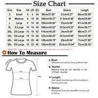 Ganfancp женски върхове ежедневно V-образно деколте с тениски тениски тениски, размери S-5XL Продаване на разрешение за изход