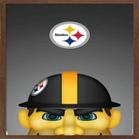 Pittsburgh Steelers - S. Preston Mascot Steely McBeam Wall Poster, 14.725 22.375
