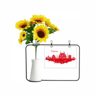 Москва Червена катедрала Русия Градски изкуствен слънчоглед вази Бутилка за благословение на бутилка