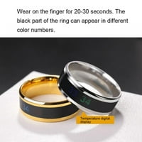 Nwaterproof Temperate Sense Ring Интелигентен променящ се цветен интелигентен пръстен пръстен