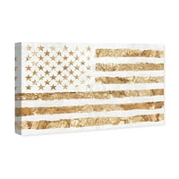 Американски знамена-златно, бяло