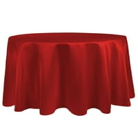 Ultimate Textile Satin Round Castlecloth Red