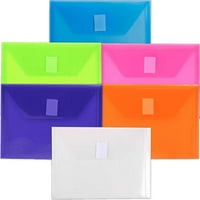 Пластмасови пликове за хартия и пликове, асортирани цветове, 1 2, на пакет