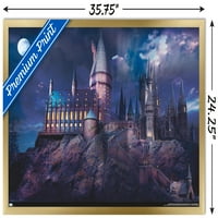 Светът на магьосничеството: Хари Потър - Хогуортс в плакат за нощна стена, 22.375 34 рамки
