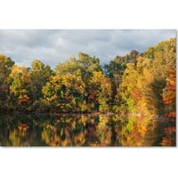 Запазена марка изобразително изкуство есенни отражения платно изкуство от Джейсън Шафър
