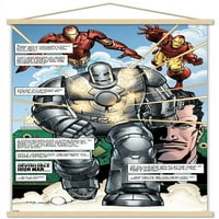 Marvel Comics - Iron Man - Marvel Comics Wall Poster с дървена магнитна рамка, 22.375 34