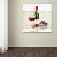 Марка изобразително изкуство вино с грозде платно изкуство от Студио Макнийл
