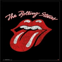 Rolling Stones - Класически плакат за стена на логото, 22.375 34