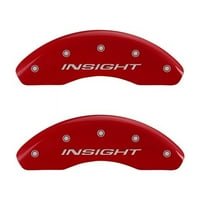 Преден комплект Покрития на калипер, гравиран отпред Insight Red Finis
