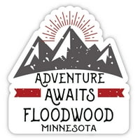 Floodwood Minnesota Souvenir Vinyl Decal Sticker Adventure очаква дизайн
